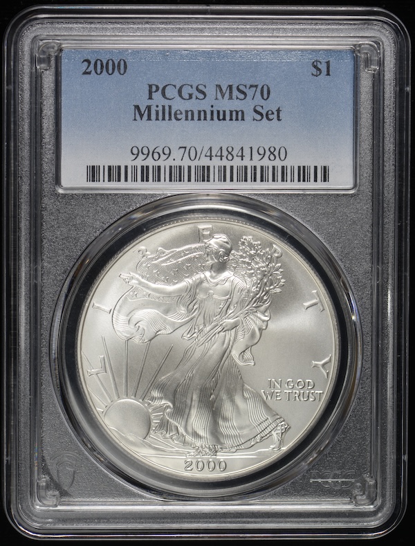 2000 Silver Eagle Millennium Set PCGS MS70