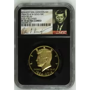 1964-2014 W HIGH RELIEF EARLY RELEASES KENNEDY 50th ANNIVERSARY ULTRA CAMEO (2)