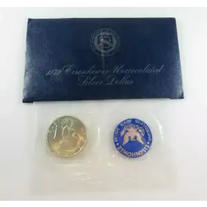 1972-S - Eisenhower -BU- Silver Dollar