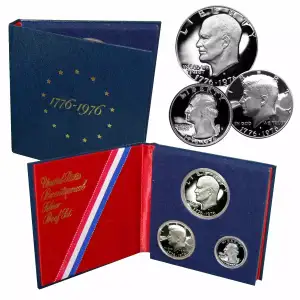 1976 Silver 3 Pc Proof Set