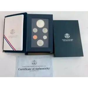 1990 Prestige Proof Set - Six Coin Set - Box & COA