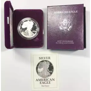 1991 S 1oz Silver Eagle  Proof - with Original Govt Packaging