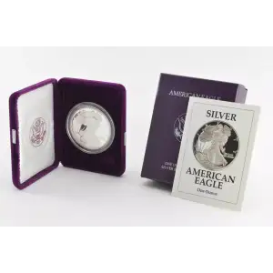 1993 P 1oz Silver Eagle  Proof - with Original Govt Packaging