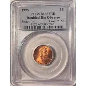 1995 1C Doubled Die Obverse, RD (2)
