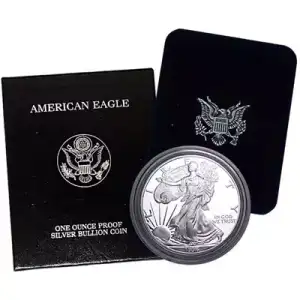 1996 P 1oz Silver Eagle  Proof - with Original Govt Packaging  [DUPLICATE for #546779] (2)