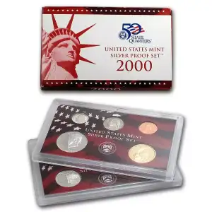 2000 10 Pc Silver Proof Set