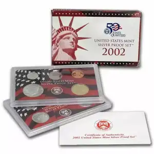 2002 10 Pc Silver Proof Set