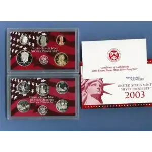 2003 10 Pc Silver Proof Set