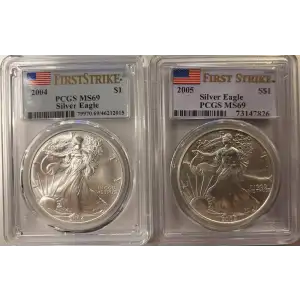 2005 $1 Silver Eagle First Strike (2)