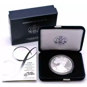 2008 W 1oz Silver Eagle  Proof - with Original Govt Packaging  (2)