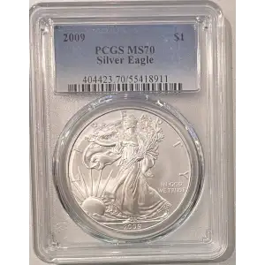 2009 Silver Eagle PCGS MS70