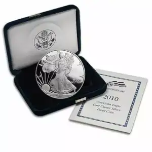 2010 W 1oz Silver Eagle  Proof - with Original Govt Packaging  (2)