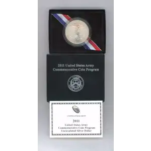 2011 Army Commemorative Uncirculated Silver Dollar (2)