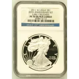 2011 W 25TH ANNIVERSARY SET EARLY RELEASES OFFICIAL US MINT SET ULTRA CAMEO (2)