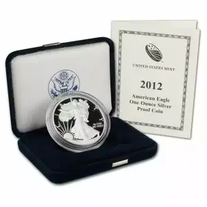 2012 W 1oz Silver Eagle  Proof - with Original Govt Packaging
