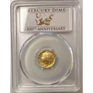  2016 PCGS SP70 First Strike Gold Mercury Dime Centennial Series - Specimen (2)