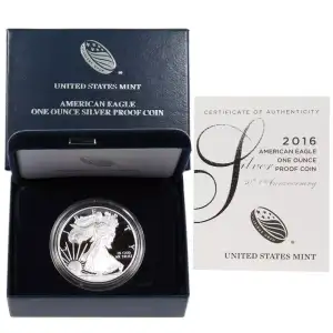 2016 W 1oz Silver Eagle  Proof - with Original Govt Packaging