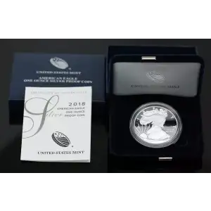 2018 W 1oz Silver Eagle  Proof - with Original Govt Packaging