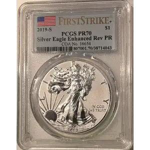 2019-S $1 Silver Eagle Enhanced Rev PR First Strike