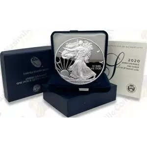 2020 S 1oz Silver Eagle  Proof - with Original Govt Packaging