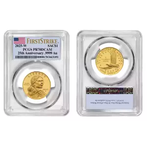 2025 Gold Sacagewea Dollar PCGS PR70DCAM First Strike
