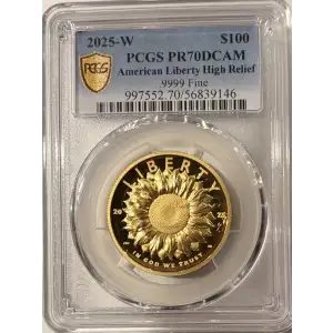 2025-W $100 American Liberty High Relief .9999 Fine, DCAM (3)