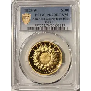 2025-W $100 American Liberty High Relief .9999 Fine, DCAM (3)
