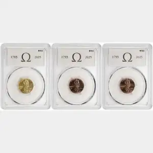 2025 Omega Lincon Cent 3 Coin Set PCGS Certified