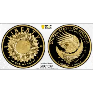 2025-W $100 American Liberty High Relief .9999 Fine First Strike, DCAM (2)