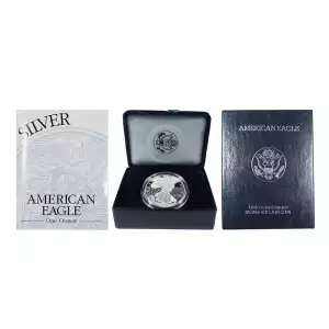 1998 Proof Silver Eagle w OGP - Box & COA