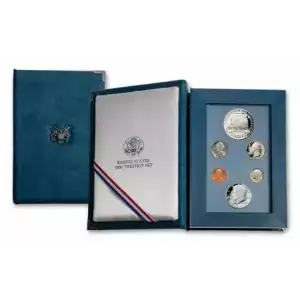 1987 Prestige Proof Set - Six Coin Set - Box & COA