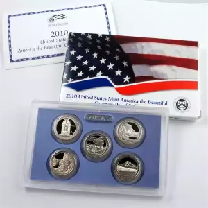 2010 5 Pc Clad Quarter Proof Set