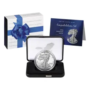 2026 P - Congratulations Set Silver Eagle  Proof 
In Original Government Packaging (3)