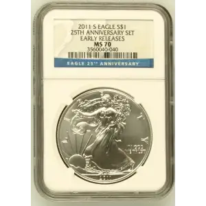 2011 S 25TH ANNIVERSARY SET EARLY RELEASES OFFICIAL US MINT SET (2)