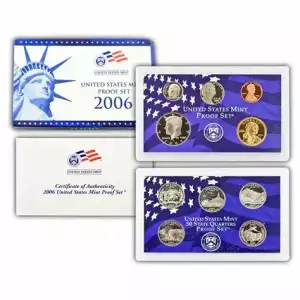 2006 Proof Set 10 Pc Clad