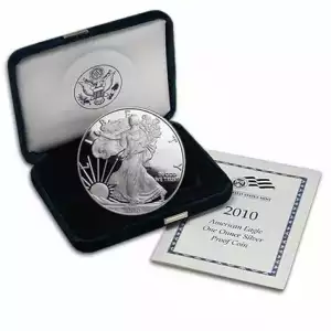 2010 W 1oz Silver Eagle  Proof - with Original Govt Packaging  (2)