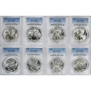 2004 Silver Eagle PCGS MS70 [DUPLICATE for #555569] (4)