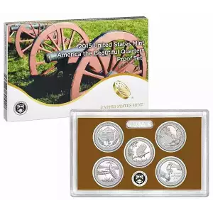 2015 5 Pc Clad Quarter Proof Set 
