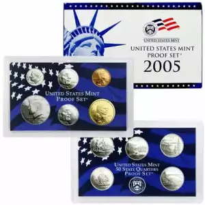 2005 Proof Set 11 Pc Clad
