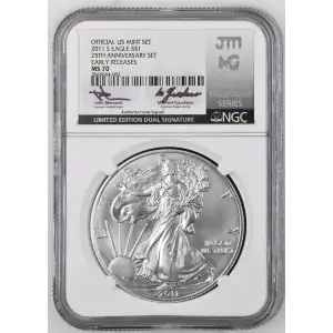 2011 S 25TH ANNIVERSARY SET EARLY RELEASES OFFICIAL US MINT SET (2)