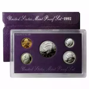 1992 Proof Set 5 Pc Clad (4)