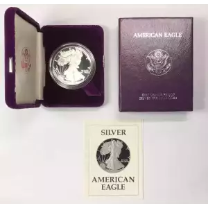1987 S 1oz Silver Eagle  Proof - with Original Govt Packaging