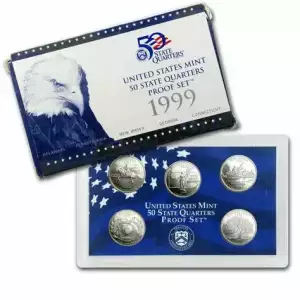 1999 5 Pc Clad Quarter Proof Set