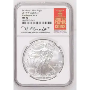 2019 W Burnished Silver Eagle First Day of Issue (2)