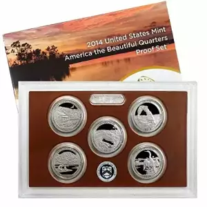 2014 5 Pc Clad Quarter Proof Set