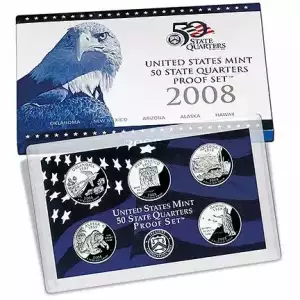 2008 5 Pc Clad Quarter Proof Set