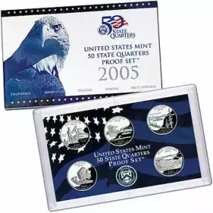 2005 5 Pc Clad Quarter Proof Set