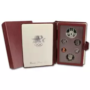 1984 Prestige Proof Set - Six Coin Set - Box & COA (3)