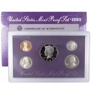 1993 Proof Set 5 Pc Clad (4)