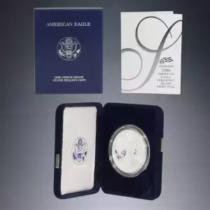2006 W 1oz Silver Eagle  Proof - with Original Govt Packaging  (2)